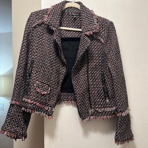 Zara tweed Moto jacket